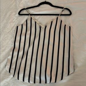 Striped Black and White Women's Top
